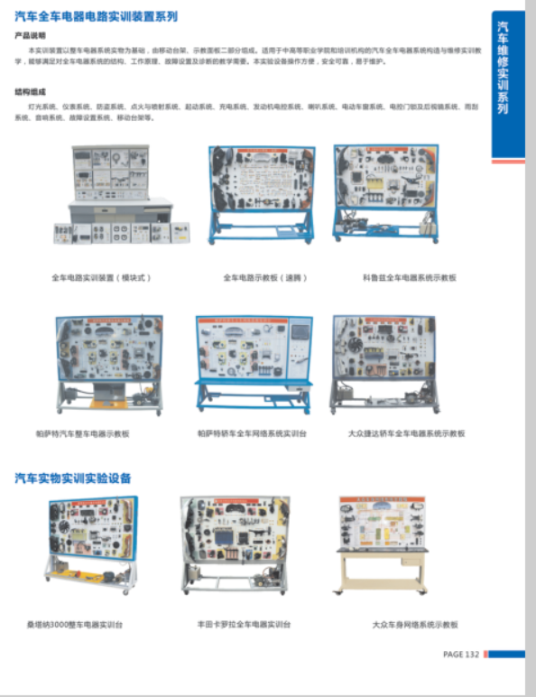 汽車全車電器電路實訓(xùn)裝置系列